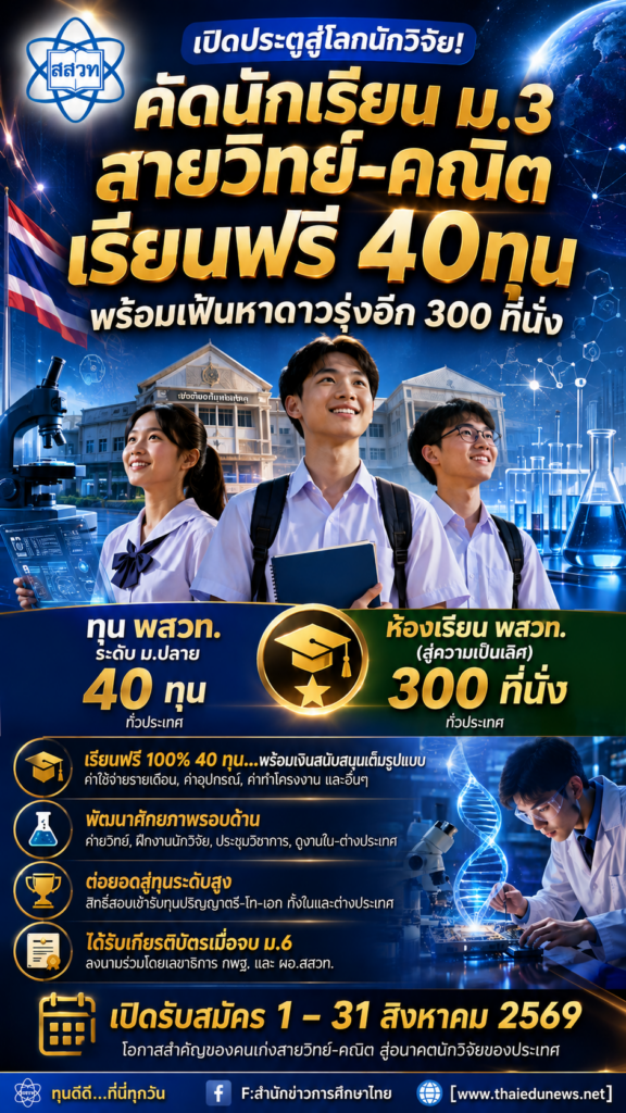 ทุนพสวท.2569