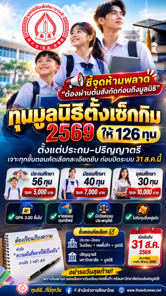 มูลนิธิตั้งเซ็กกิม2569
